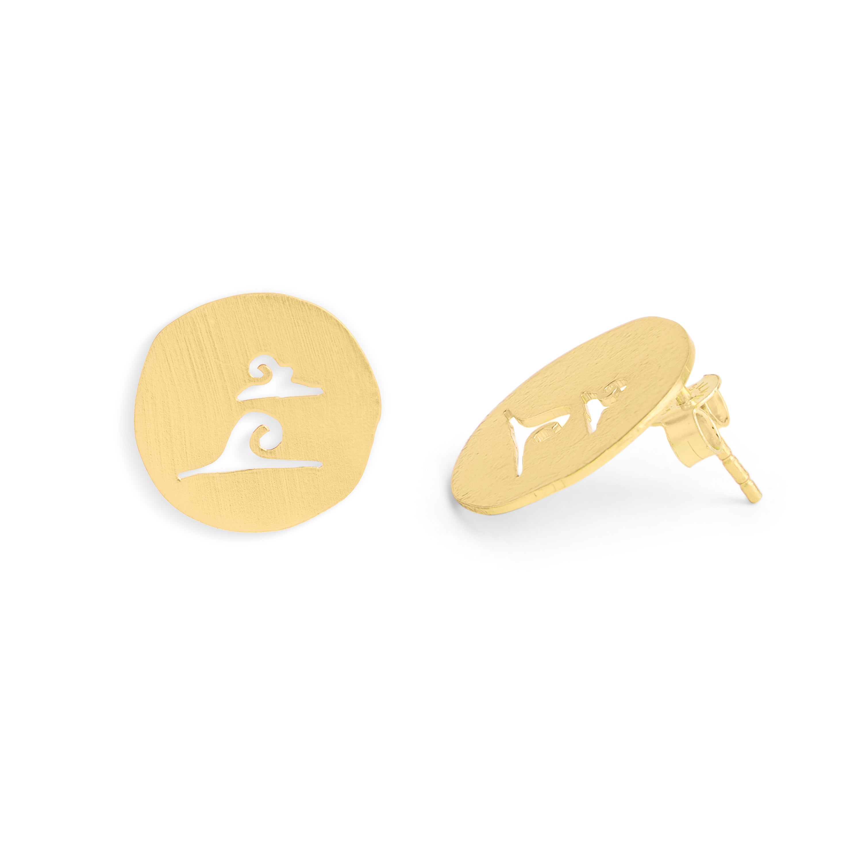 BADAAL CUT OUT EAR STUDS (BGP) – Cloud-Inspired Charm with a Bold Edge