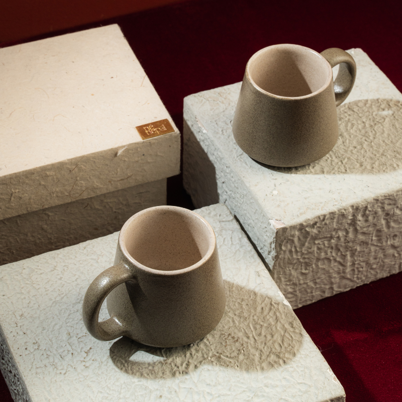 Bloom Ceramic Espresso Cup – Handcrafted Spring Collection | Ne Nepal