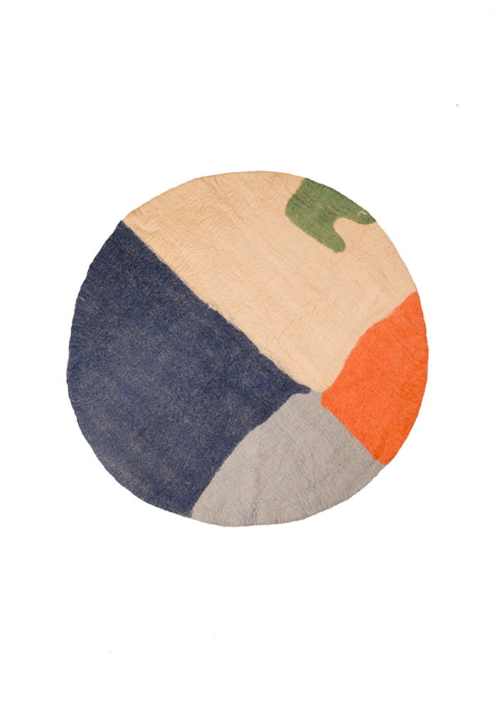 Ruhi Abstract Handmade Felt Rug | Transform Your Space with Handmade Felt Rug