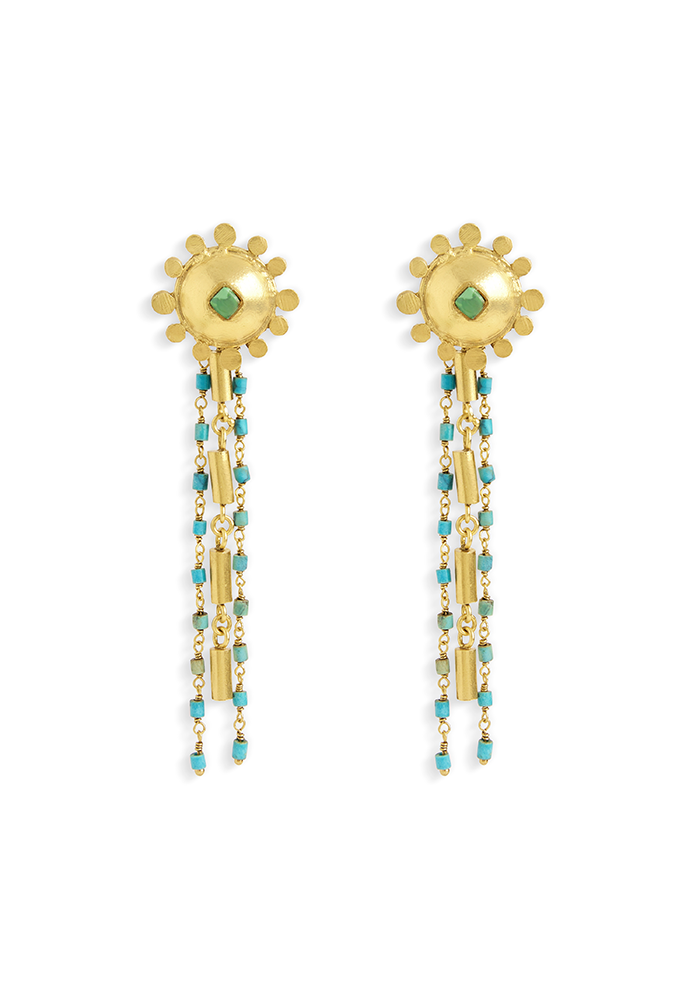 Luxury Drop Earrings - Handmade In Nepal