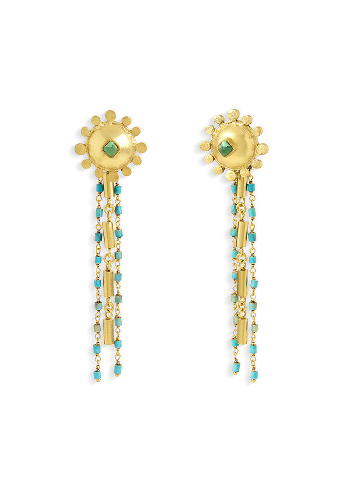 Luxury Drop Earrings - Handmade In Nepal