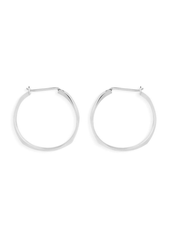 Tranquil Sterling Silver Hoops-SS | Discover Timeless Beauty & Inner Peace
