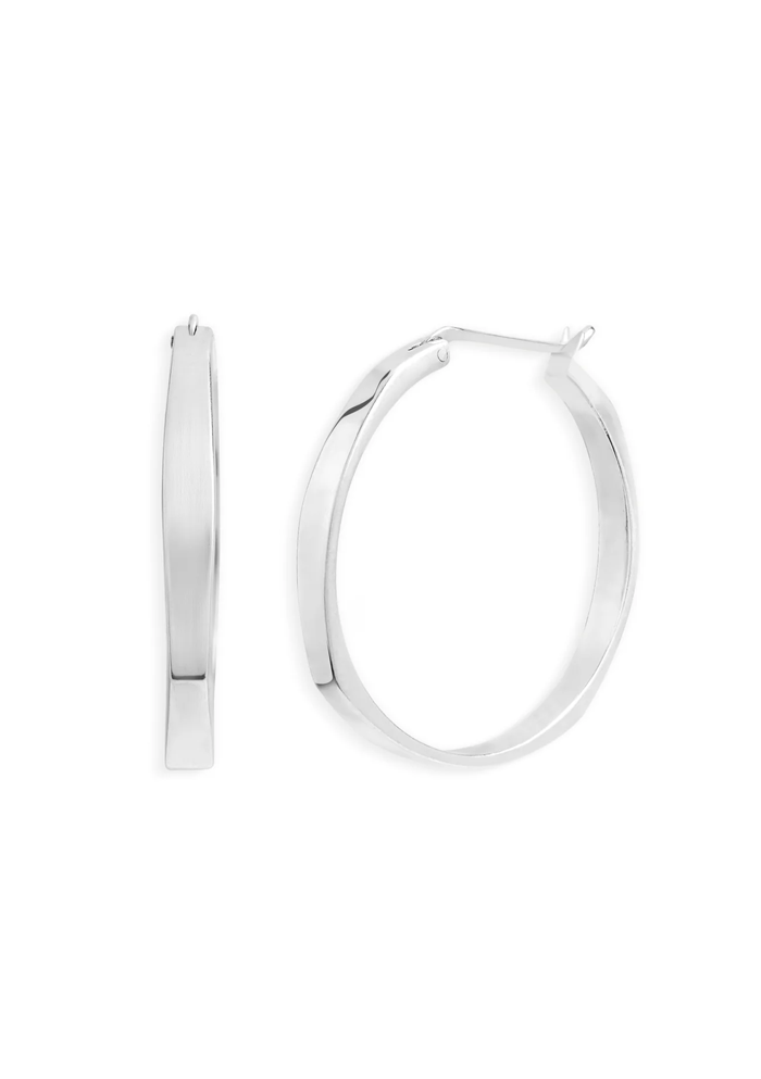 Tranquil Sterling Silver Hoops-SS | Discover Timeless Beauty & Inner Peace