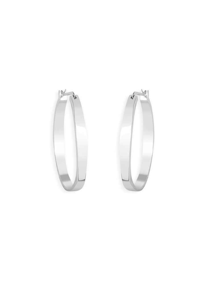 Tranquil Sterling Silver Hoops-SS | Discover Timeless Beauty & Inner Peace