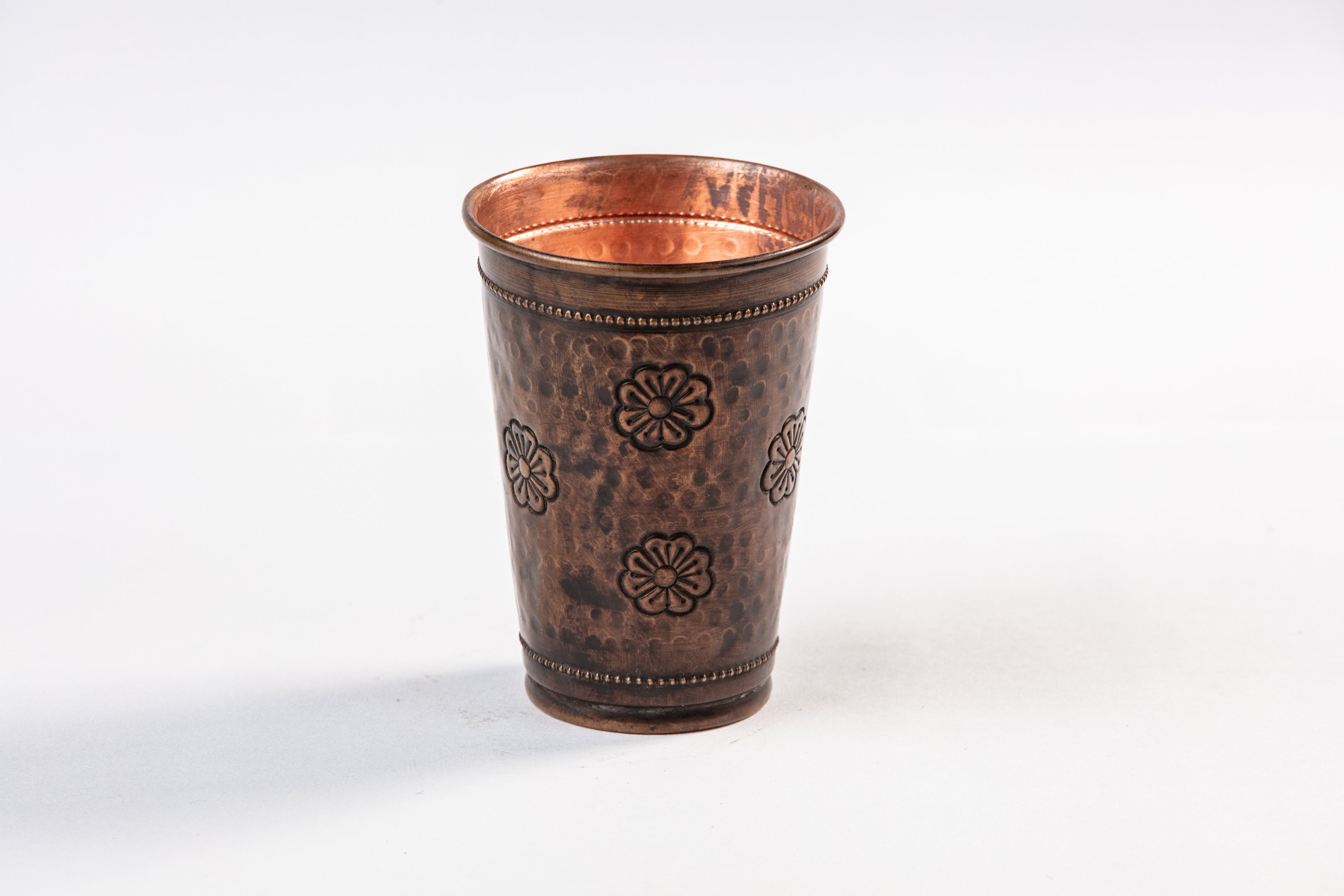 Copper Flower Glass