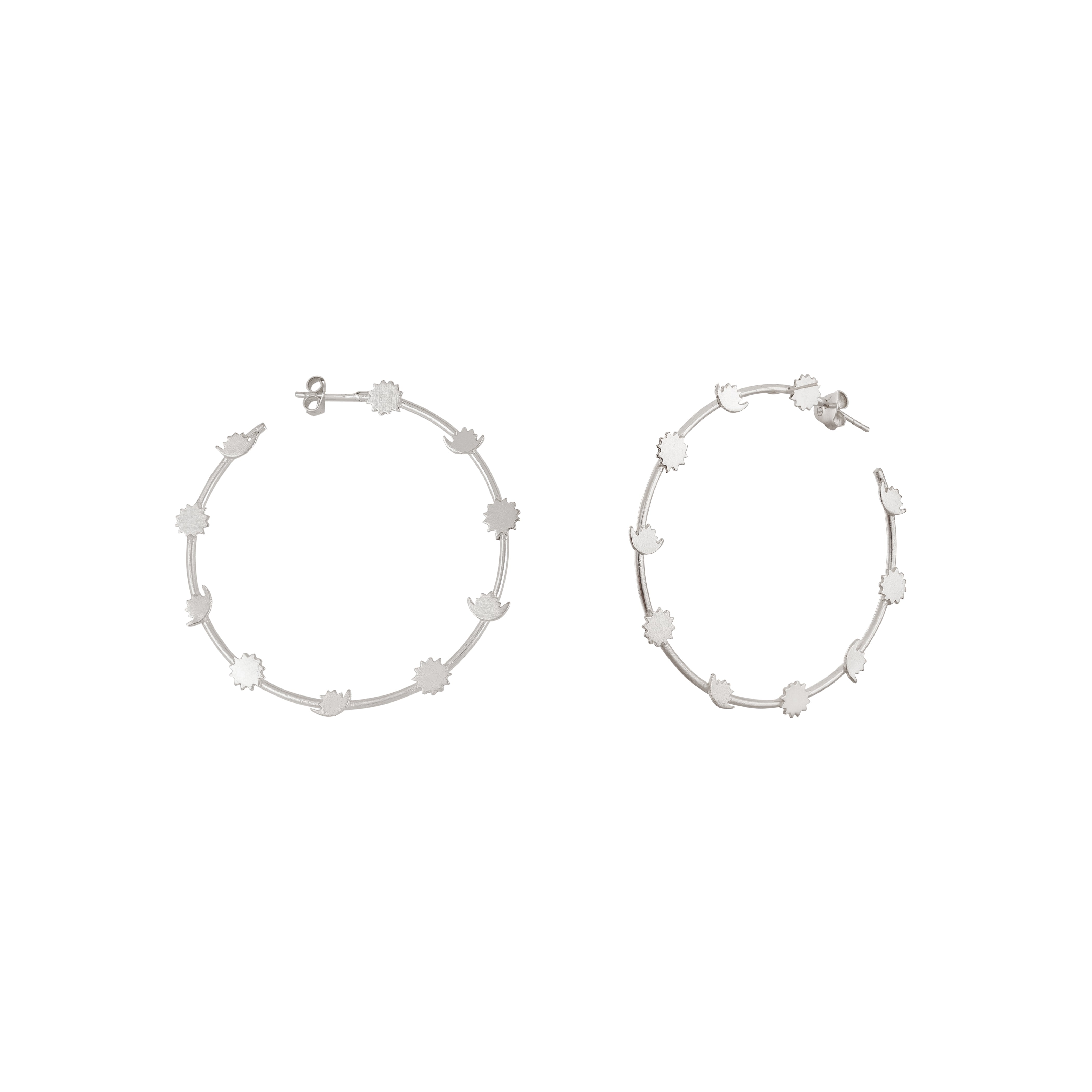 CHANDRA SURYA HOOPS  – Celestial Elegance in Every Curve