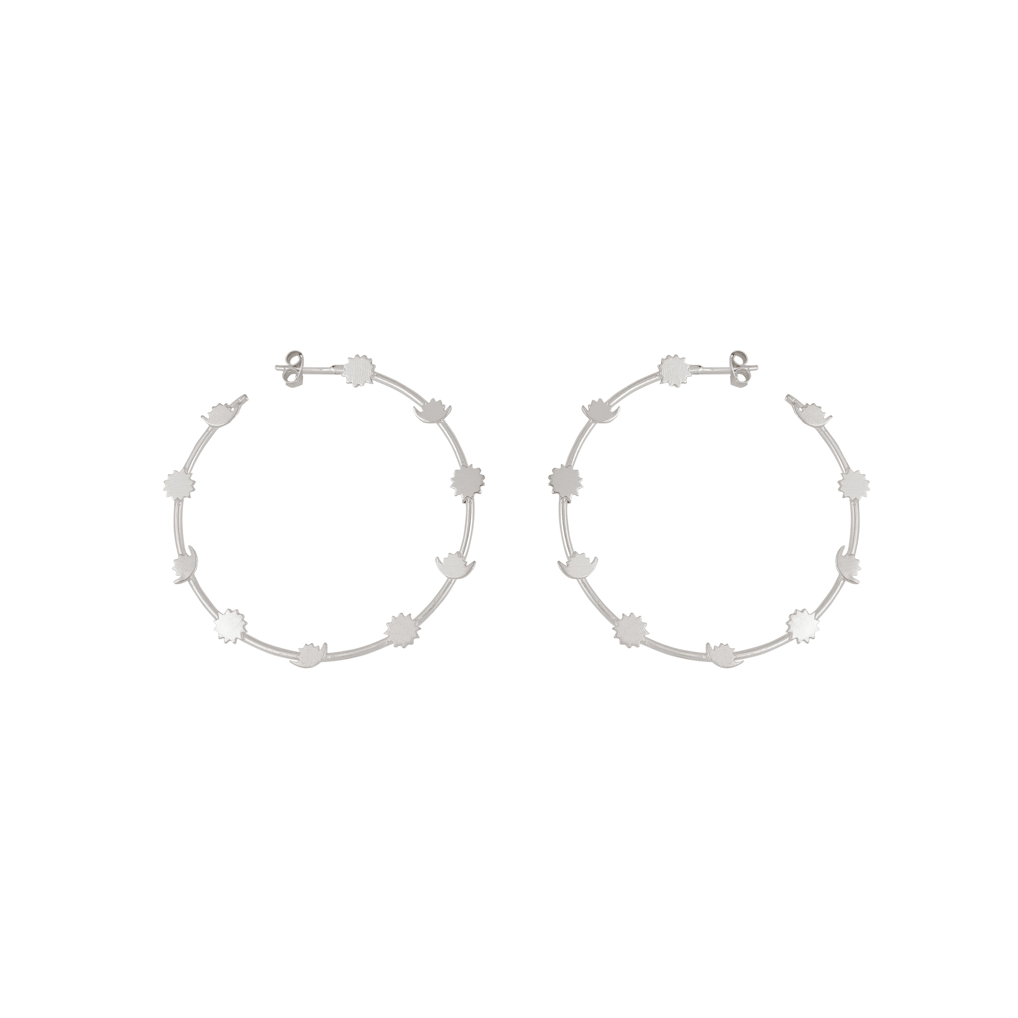 CHANDRA SURYA HOOPS  – Celestial Elegance in Every Curve