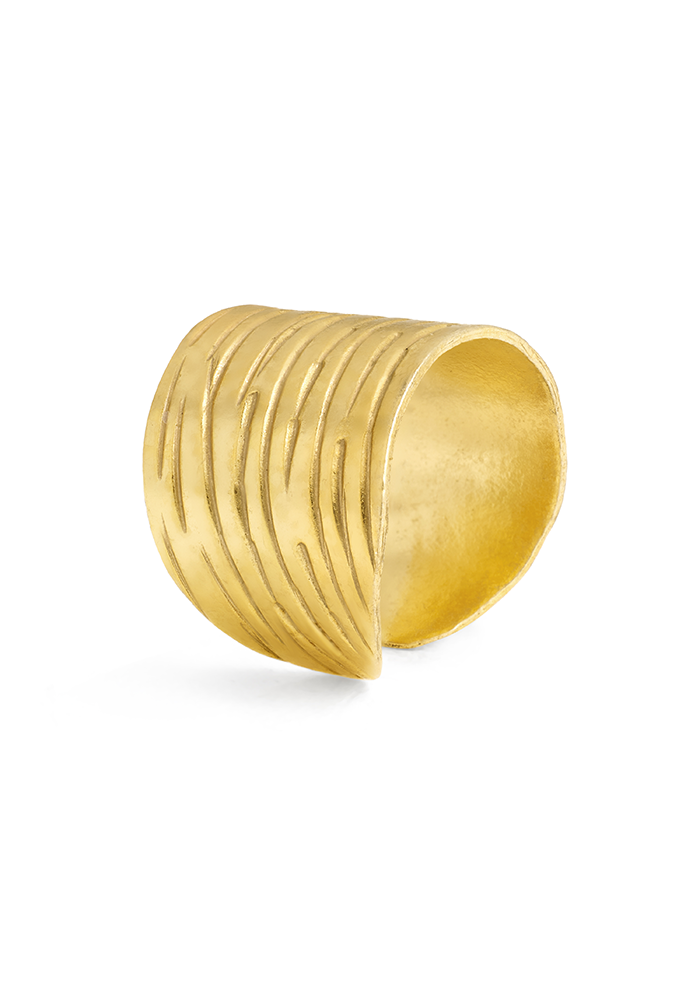 Golden Bark Ring