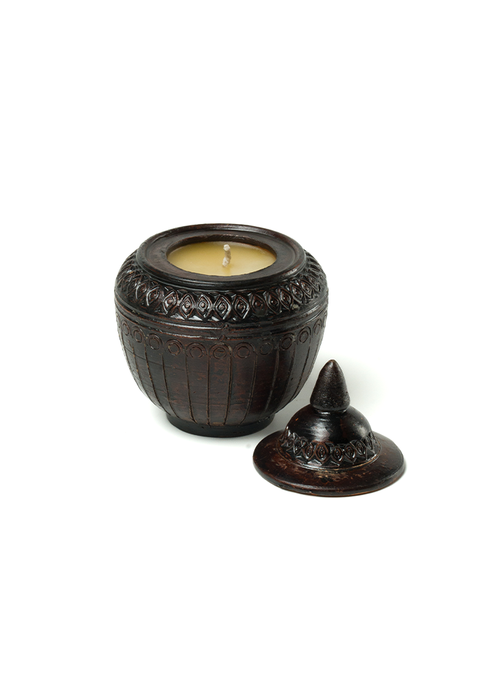 Earthern Glow Candle: Beeswax Handmade Candle