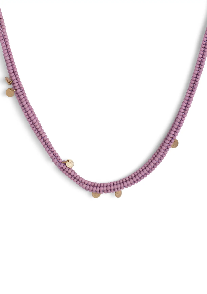 Purple Beaded Necklace