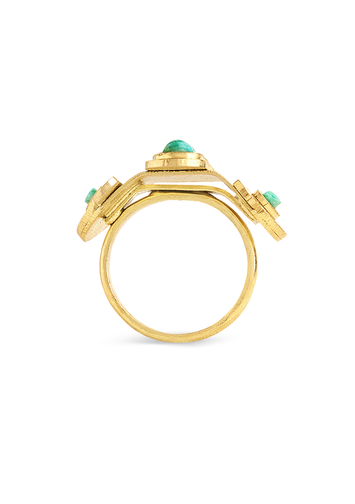 Geometric Chic Ring - Handmade In Nepal