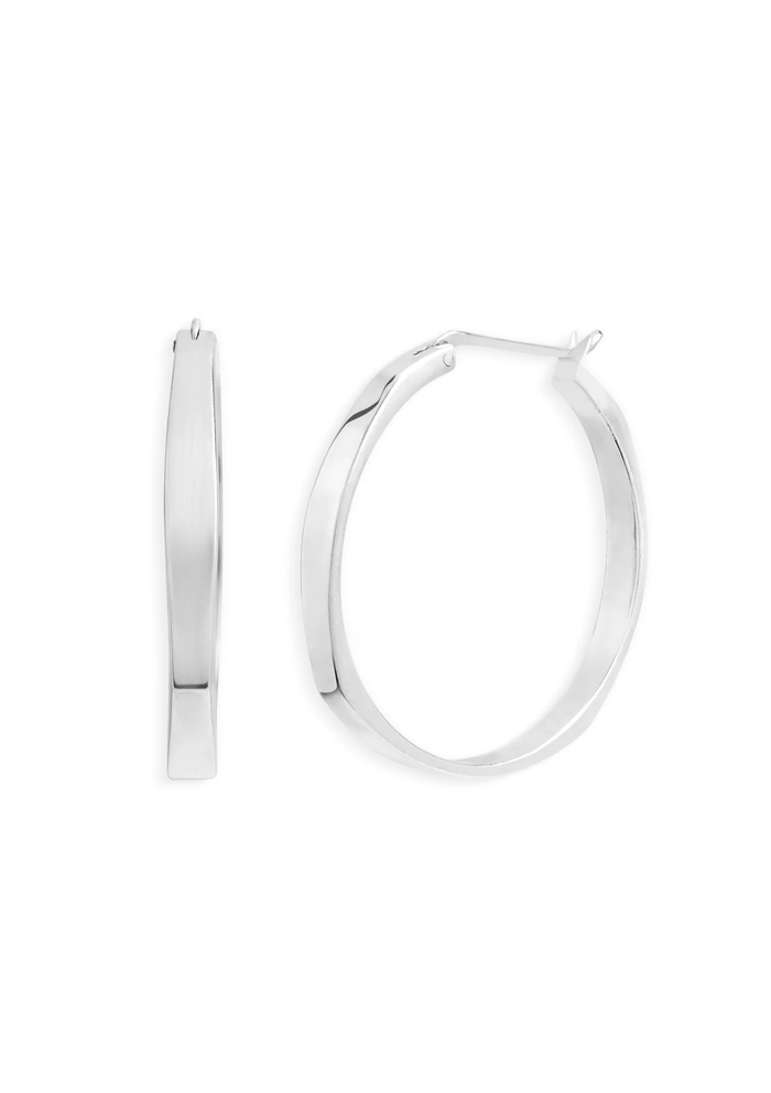 Tranquil Sterling Silver Hoops-SS