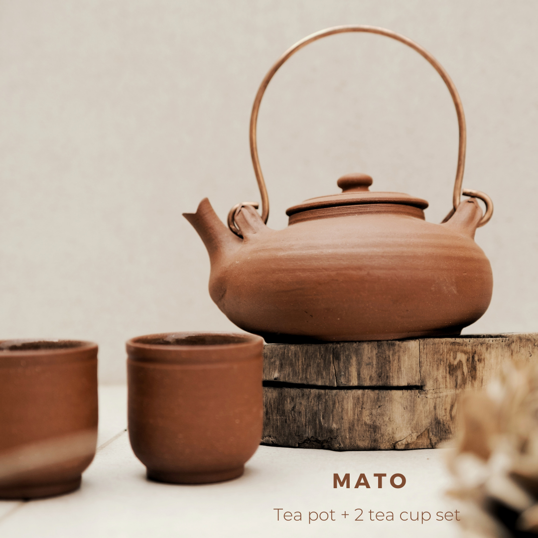 Mato kettle and 2 cup set