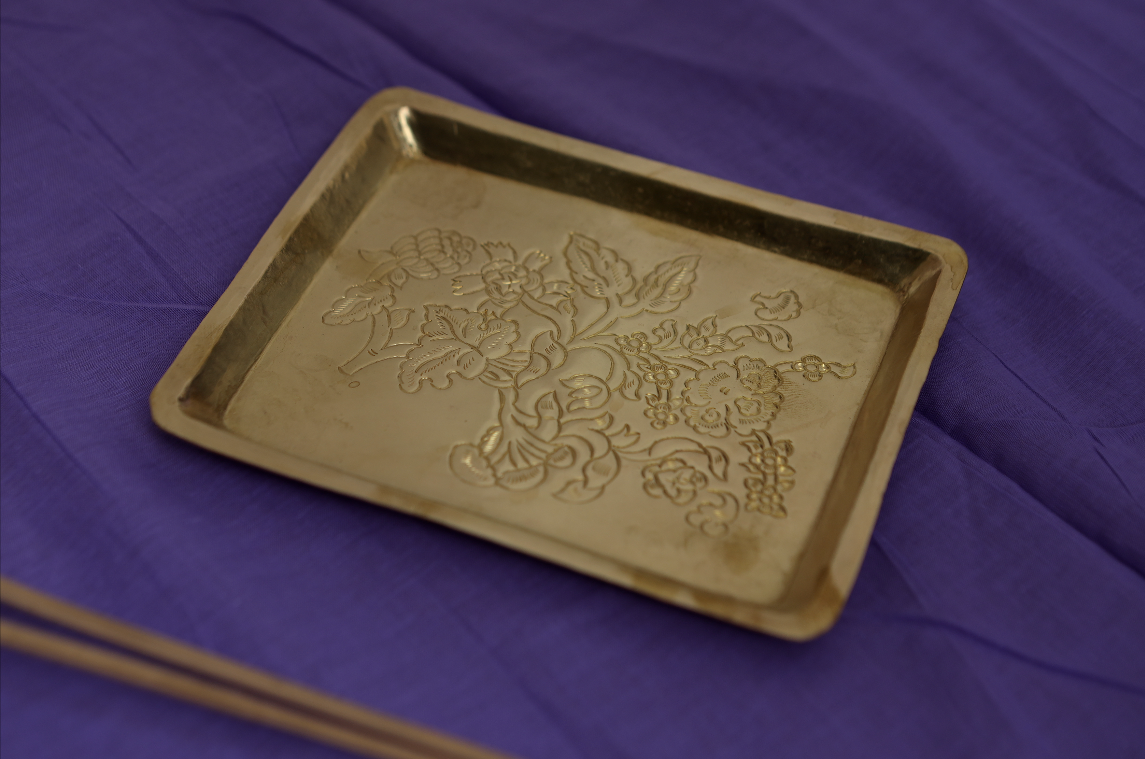 Jasmine Tray- Small(Brass)